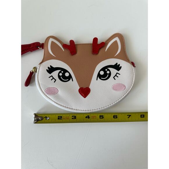 Betsey Johnson Reindeer Holiday Wristlet - Picture 6 of 7